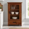 The Attic Sheesham Mini Glazed Bookcase