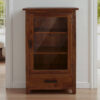 The Attic Sheesham Mini Glazed Bookcase