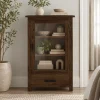 The Attic Sheesham Mini Glazed Bookcase