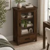 The Attic Sheesham Mini Glazed Bookcase