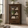 The Attic Sheesham Mini Glazed Bookcase