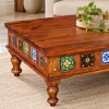 Rustic Inlaid Wood Coffee Table The Attic Lewiston Coffee Table
