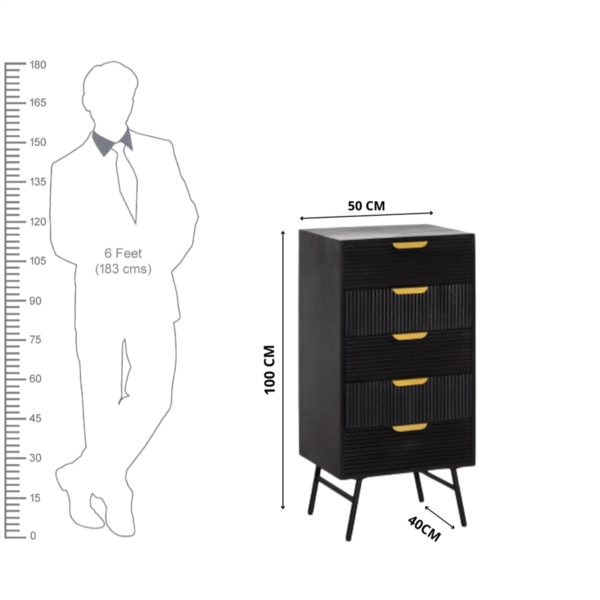 KL-2144 (8) THE ATTIC Solid Wood Free Standing Chest of Drawers