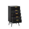 z (6) THE ATTIC Solid Wood Free Standing Chest of Drawers