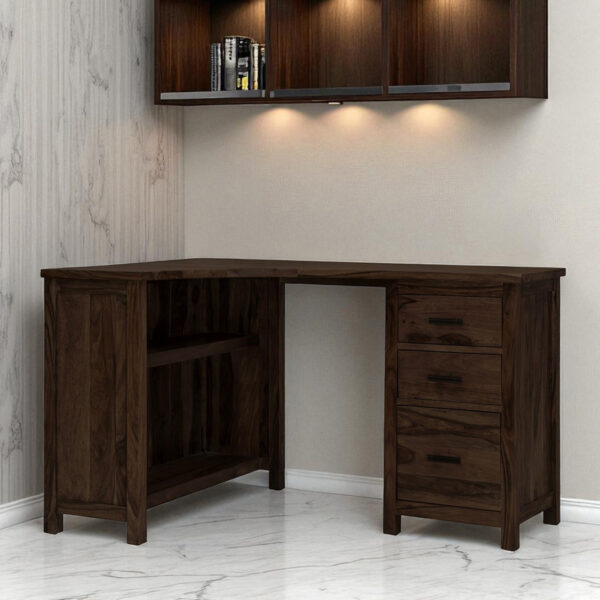 KL-1743WL (1) The Attic Illinoi Study Table Walnut