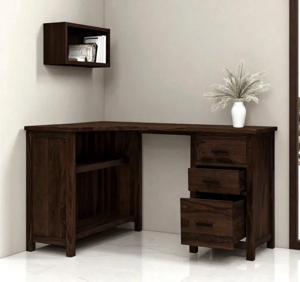 KL-1743WL (3) The Attic Illinoi Study Table Walnut