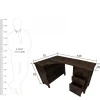 KL-1743WL (9) The Attic Illinoi Study Table Walnut