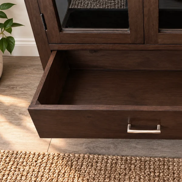 KL-1884W (6) The Attic Hepburn Kitchen Cabinet Walnut