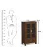 KL-1884W (8) The Attic Hepburn Kitchen Cabinet Walnut