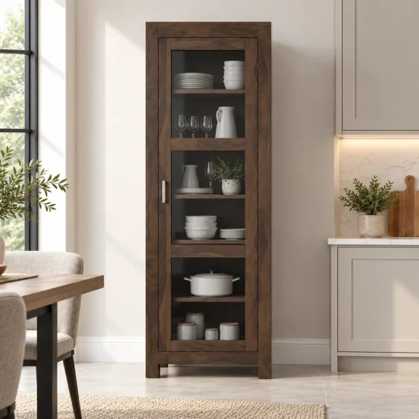 The Attic Victoria Kitchen Cabinet Walnut