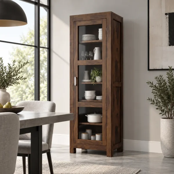 The Attic Victoria Kitchen Cabinet Walnut