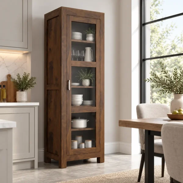 The Attic Victoria Kitchen Cabinet Walnut