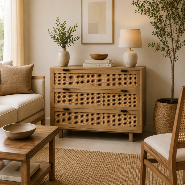 ChatGPT Image Jun 13, 2026, 05_51_16 PM The Attic Panamara Chest of Drawers: Kitchen and Living Room Storage Solution | Solid Mango Wood with Natural Matte Finish