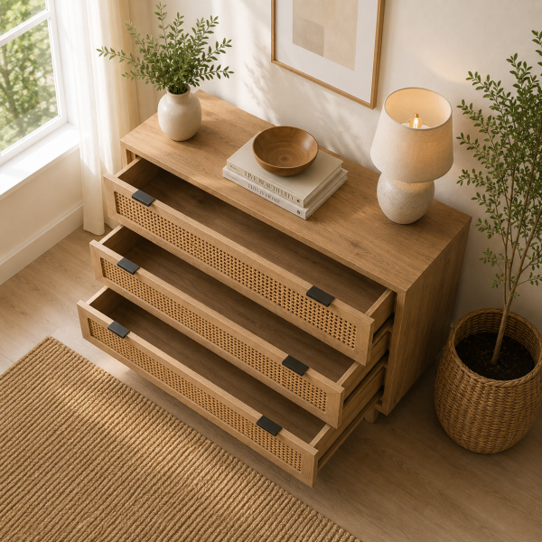 ChatGPT Image Jun 13, 2026, 06_03_16 PM The Attic Panamara Chest of Drawers: Kitchen and Living Room Storage Solution | Solid Mango Wood with Natural Matte Finish