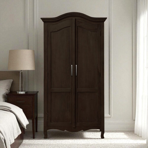 KL-118W (1) The Attic Catania Mango Wood Almirah: Solid Wood Multiple Utility Storage | Wardrobe