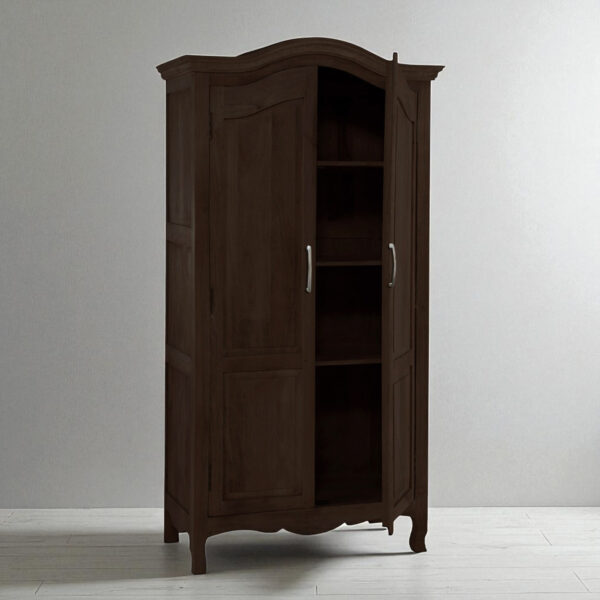 KL-118W (5) The Attic Catania Mango Wood Almirah: Solid Wood Multiple Utility Storage | Wardrobe
