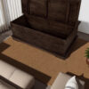 The Attic Leamington Coffee Table - Solid Wood Centre Table with Walnut Matte Finish for Elegant Living Room Decor