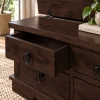 The Attic Leamington Coffee Table - Solid Wood Centre Table with Walnut Matte Finish for Elegant Living Room Decor