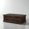 The Attic Leamington Coffee Table - Solid Wood Centre Table with Walnut Matte Finish for Elegant Living Room Decor