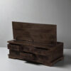 The Attic Leamington Coffee Table - Solid Wood Centre Table with Walnut Matte Finish for Elegant Living Room Decor