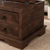 The Attic Leamington Coffee Table - Solid Wood Centre Table with Walnut Matte Finish for Elegant Living Room Decor