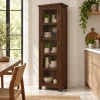 The Attic Arkansas Multipurpose Cabinet - Solid Wood Bookshelf and Kitchen Cabinet with Walnut Matte Finish