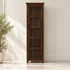 The Attic Arkansas Multipurpose Cabinet - Solid Wood Bookshelf and Kitchen Cabinet with Walnut Matte Finish