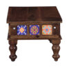The Attic Lewiston Coffee Table - Solid Sheesham Wood Centre Table with Walnut Matte Finish for Rustic Living Room Decor
