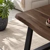 The Attic Live Edge Coffee Table - Solid Wood Classy Centre Table with Walnut Matte Finish
