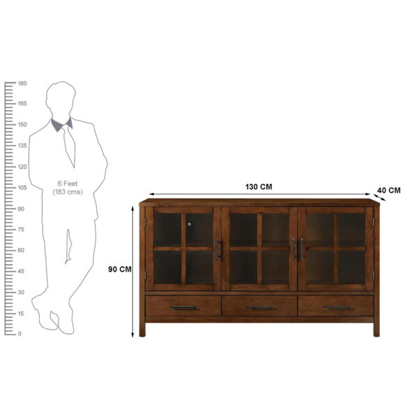 KL-2164 (8) The Attic Suzelle Sideboard| Honey Matte Finish