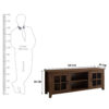 The Attic Balin TV Cabinet: Solid Wood Sideboard TV Cabinet