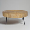 The Attic Jessie Coffee Table: Natural Beauty in Solid Wood - Living Room Centerpiece with Matt Finish