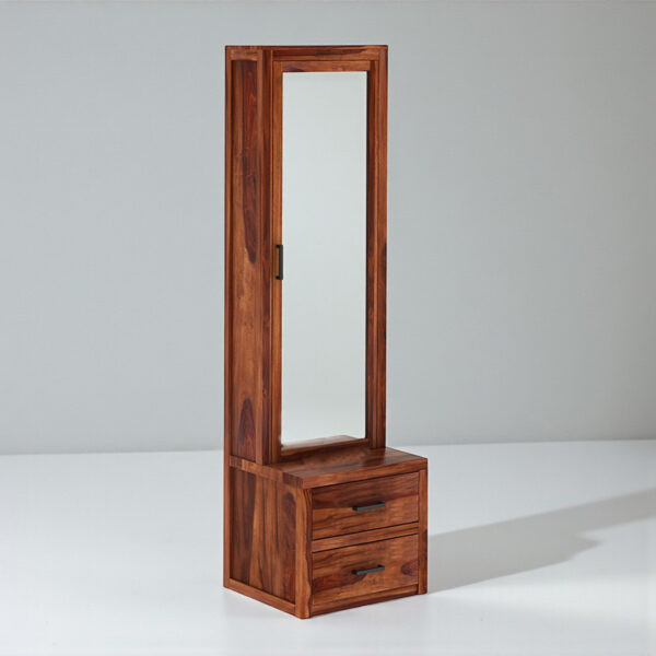 The Attic Jaisal Dressing Table For Bedroom|Honey Matt Finish