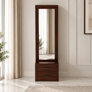 KL-2193W (1) The Attic Jaisal Dressing Table For Bedroom|Walnut Matt Finish