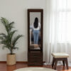 KL-2193W (2) The Attic Jaisal Dressing Table For Bedroom|Walnut Matt Finish