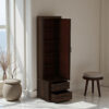 KL-2193W (3) The Attic Jaisal Dressing Table For Bedroom|Walnut Matt Finish