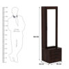 KL-2193W (8) The Attic Jaisal Dressing Table For Bedroom|Walnut Matt Finish