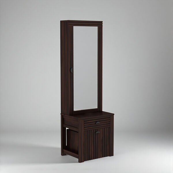 The Attic Beru Dressing Table For Bedroom|Walnut Matt Finish