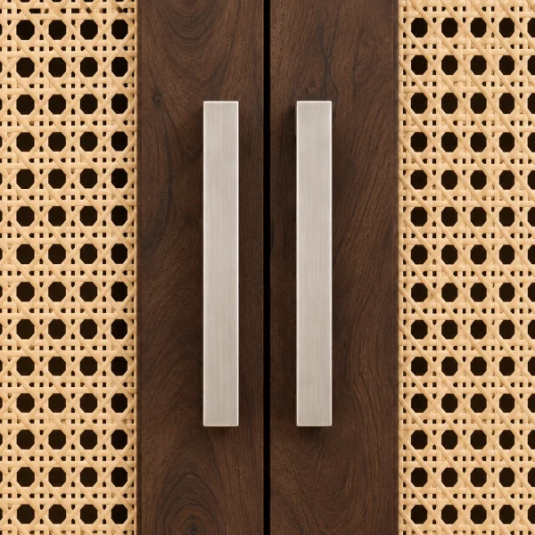 4 The Attic Cane Hepburn Kitchen Cabinet Walnut