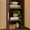 5 The Attic Cane Hepburn Kitchen Cabinet Walnut