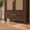 7 The Attic Cane Hepburn Kitchen Cabinet Walnut
