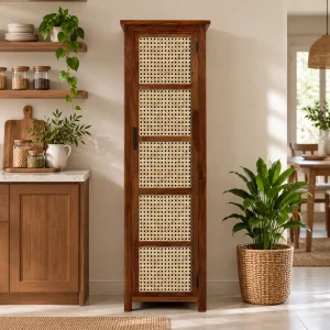 KL-1734C (1) The Attic Cane Arkansas Kitchen Cabinet