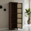 The Attic Cane Arkansas Kitchen Cabinet Walnut