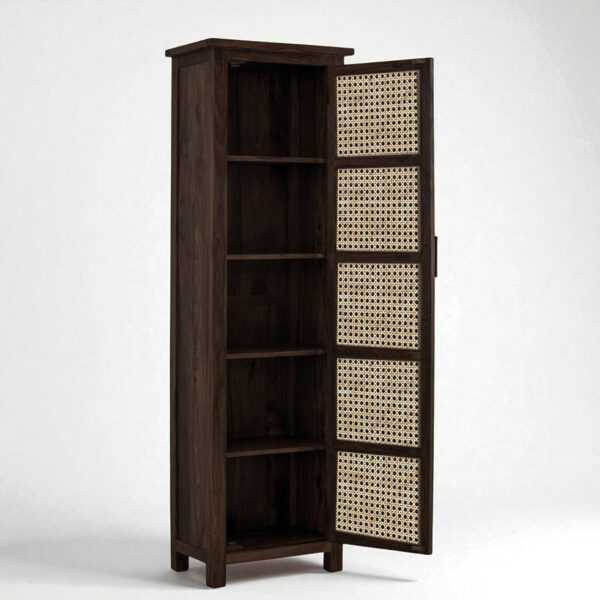 The Attic Cane Arkansas Kitchen Cabinet Walnut