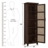 The Attic Cane Arkansas Kitchen Cabinet Walnut