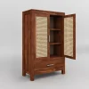 KL-1884C (6) The Attic Cane Hepburn Kitchen Cabinet