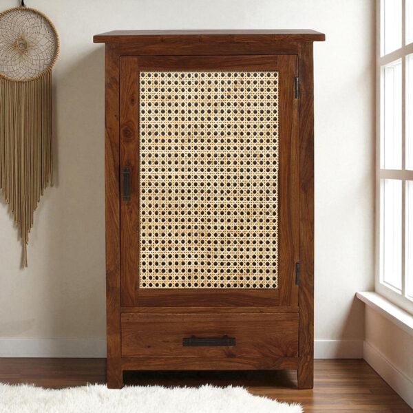 The Attic Sheesham Mini Glazed Bookcase