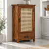The Attic Sheesham Mini Glazed Bookcase