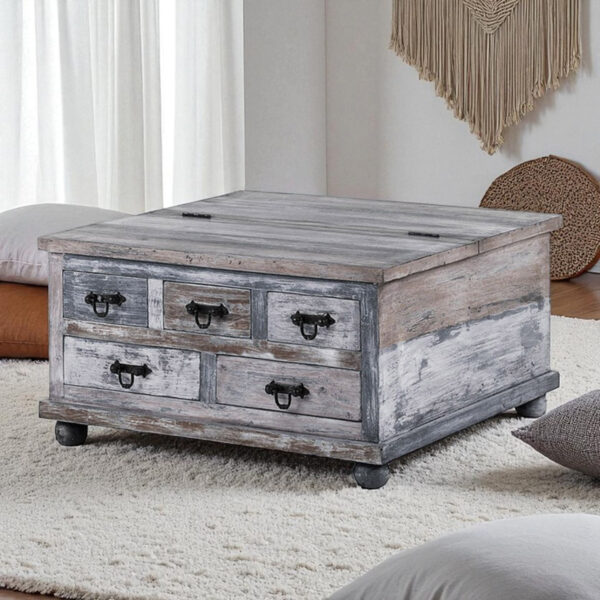 The Attic Barmer Coffee Table In Grey Finish