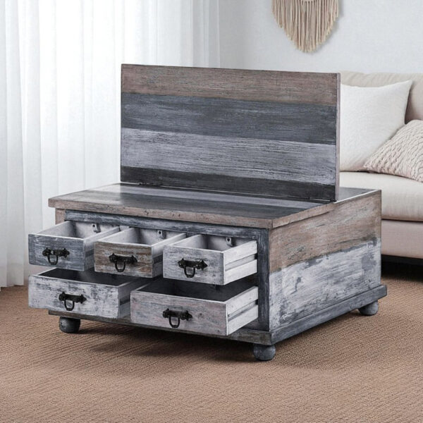 The Attic Barmer Coffee Table In Grey Finish